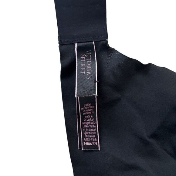 Victorias Secret Black Lightly Lined Demi Bra 34DD/S - Picture 5 of 5